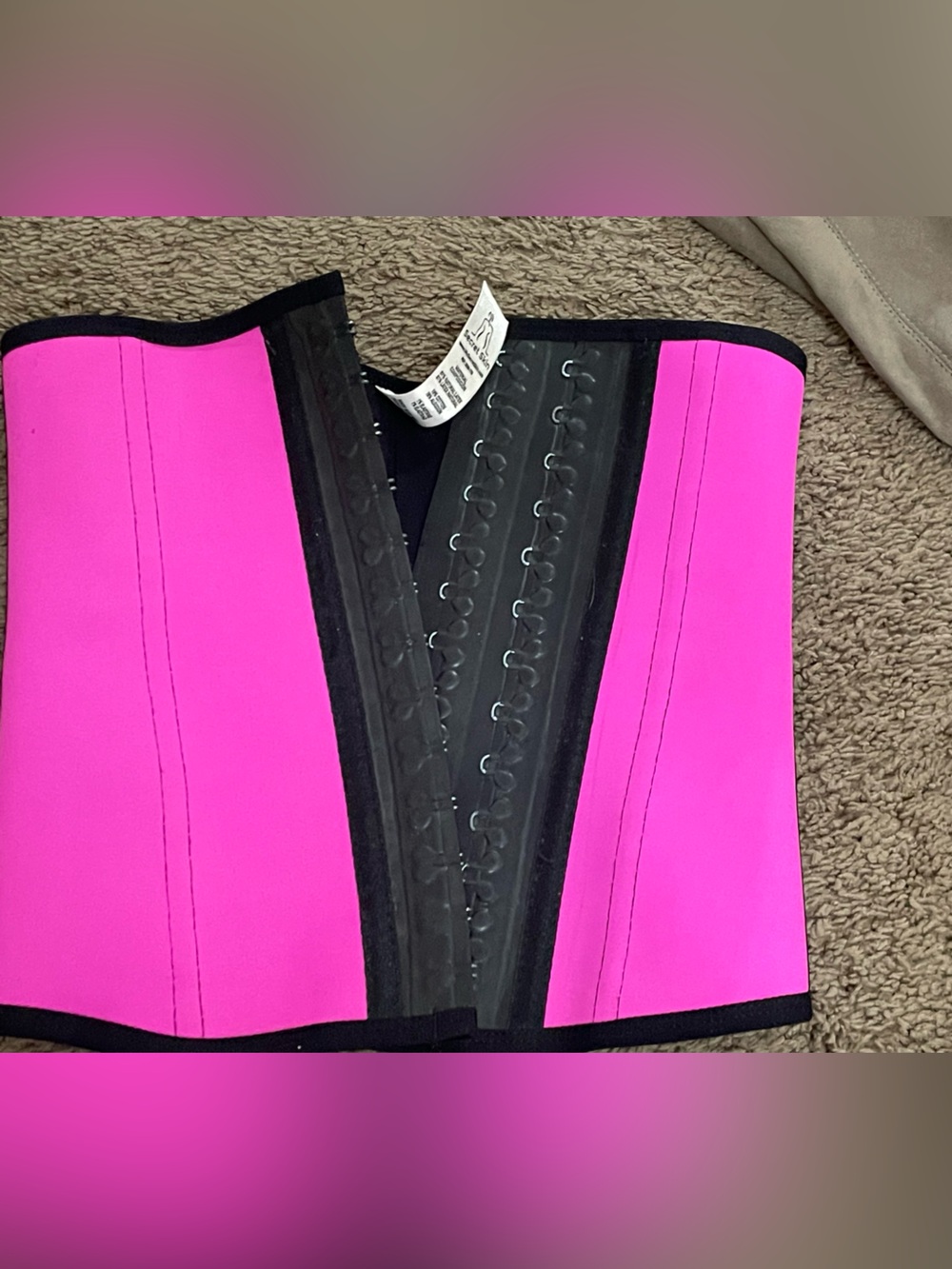 NWOT Hot Pink Waist Trainer Corset